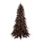 3ft. Pre-Lit Black Fir Artificial Christmas Tree, Orange Incandescent Lights
